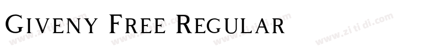 Giveny Free Regular字体转换